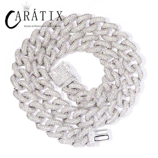 Rose Gold Iced Out Cuban Chain | AAA CZ Miami Link - CaratixJewelry