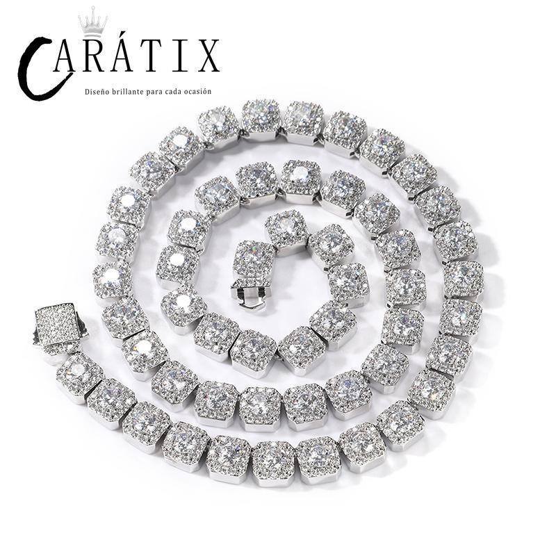 CARÁTIX 10mm Iced Out CZ Tennis Link Chain Bracelet & Necklace - CaratixJewelry