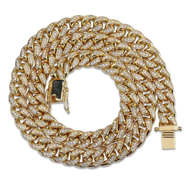 10MM Miami Cuban Chain Necklac - CaratixJewelry