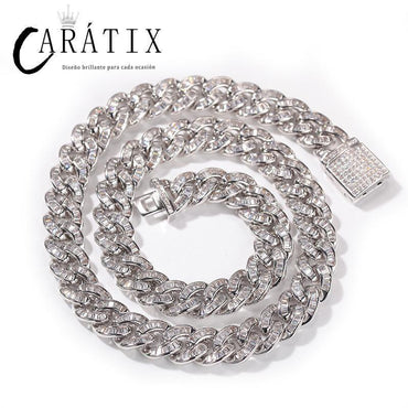 CARÁTIX 10mm Square CZ Cuban Chain - CaratixJewelry