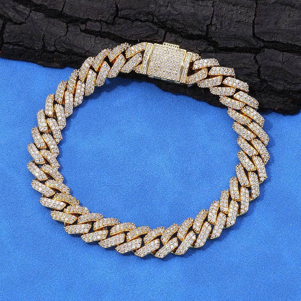CARÁTIX 10MM Women's Cuban CZ Necklace & Hip Hop Men's Cuban Bracelet - CaratixJewelry
