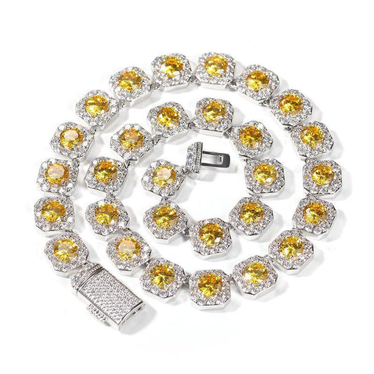 CARÁTIX 12.5mm Iced Out CZ Tennis Link Chain Bracelet & Necklace - CaratixJewelry