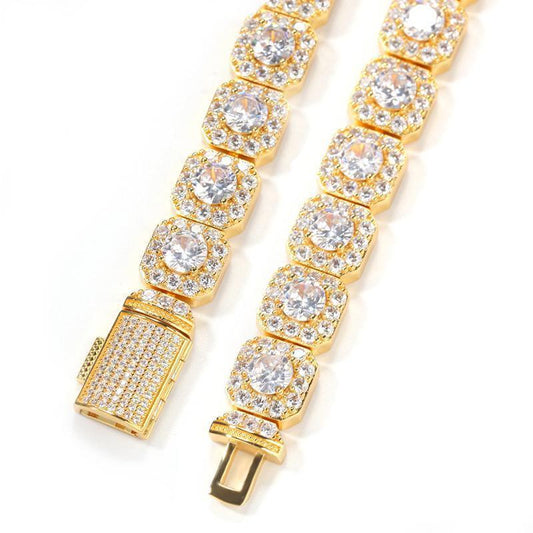 CARÁTIX 12.5mm Iced Out CZ Tennis Link Chain Bracelet & Necklace - CaratixJewelry