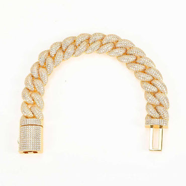 CARÁTIX – 14mm 5A CZ Miami Cuban Link Chain Necklace | Luxury Hip Hop Jewelry for Men - CaratixJewelry