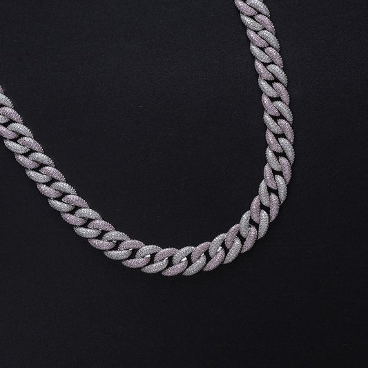 CARÁTIX 15mm Cuban Miami Chain | Micro Paved CZ Iced Out Hip Hop Necklace for Men - CaratixJewelry