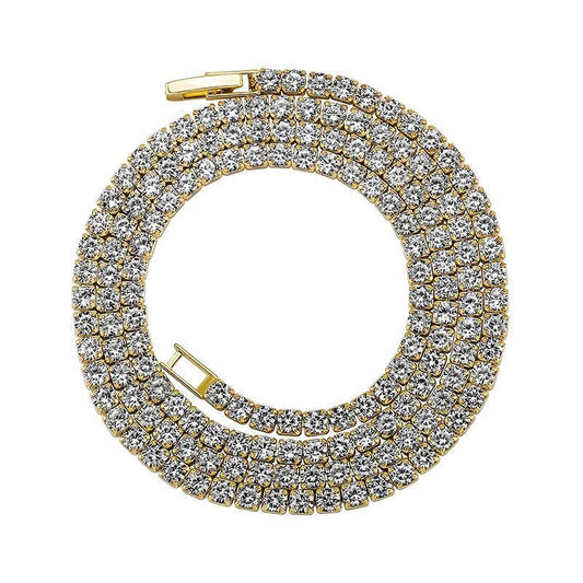 CARÁTIX 2.5–5mm Claw-Set CZ Iced Out Tennis Link Choker Necklace - CaratixJewelry