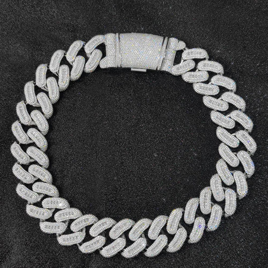CARÁTIX 29mm Rectangle CZ Cuban Chain - CaratixJewelry