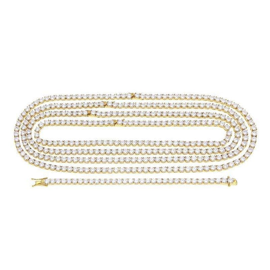 CARÁTIX 6mm Gold Stainless Steel Iced Out CZ Tennis Chain Necklace - CaratixJewelry