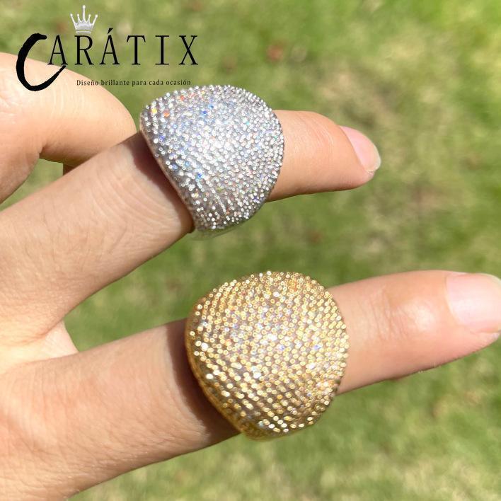 CARÁTIX Hip Hop Ring | Real Electroplating High Quality Fashion Jewelry for Men - CaratixJewelry