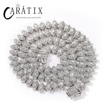 CARÁTIX Iced Out CZ Eyes Link Chain Necklace for Men & Women - CaratixJewelry