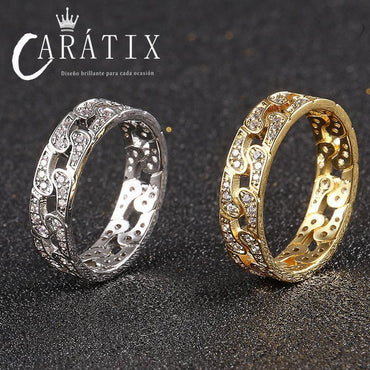 CARÁTIX New Retro Full Zircon Personalized Hip-Hop Ring – Fashion Trend Men’s & Women’s Ring | High-Quality Hip-Hop Jewelry - CaratixJewelry