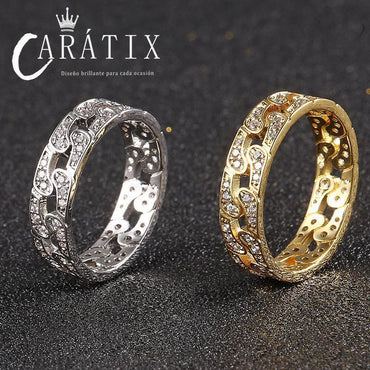 CARÁTIX New Retro Full Zircon Personalized Hip-Hop Ring – Fashion Trend Men’s & Women’s Ring | High-Quality Hip-Hop Jewelry - CaratixJewelry