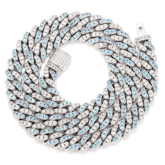 CARÁTIX Round Cuban Miami Chain | AAA CZ Iced Out Prong Set Hip Hop Choker Necklace for Men & Women - CaratixJewelry