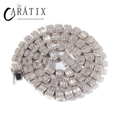 CARÁTIX Square CZ Iced Out Tennis Chain Choker Necklace for Men - CaratixJewelry