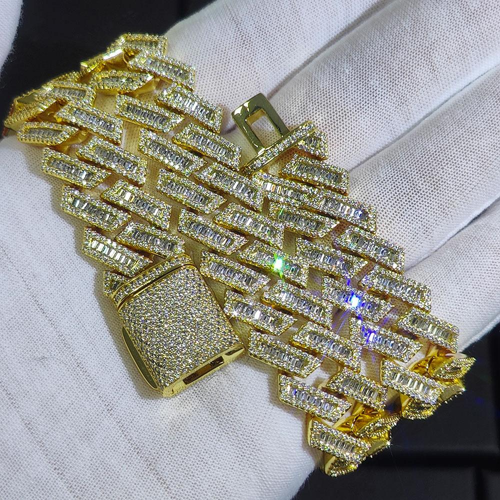 CARÁTIX 18mm Miami Cuban Link Chain Necklace – Mixed Inlay Zircon Iced Out Hip Hop Bling Jewelry for Men | Luxury Gift