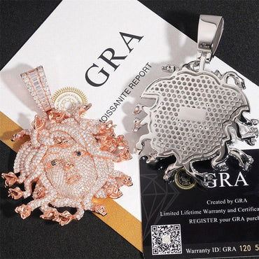 Delisa-Style Pendant – 925 Sterling Silver Moissanite Necklace, Sparkling New Jewelry Design - CaratixJewelry