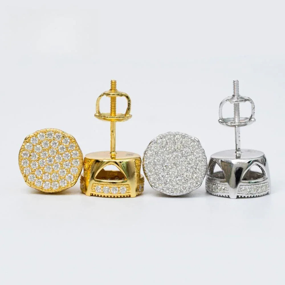 S925 Silver D Color Moissanite Stud Earrings - CaratixJewelry