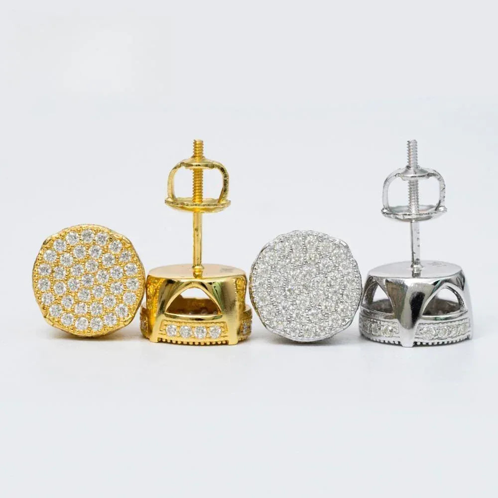 S925 Silver D Color Moissanite Stud Earrings - CaratixJewelry