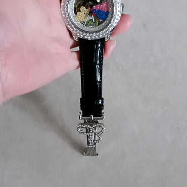 Luxury Mechanical Iced Out Watch Big Face Leather | Caratix