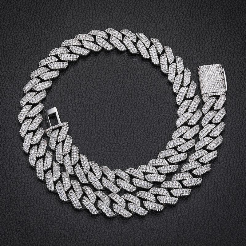 CARÁTIX 3 Row Iced Out Cuban Link Chain Necklace – Gold & Silver CZ Hip Hop Bling Jewelry for Men | Rapper Chain Gift - CaratixJewelry