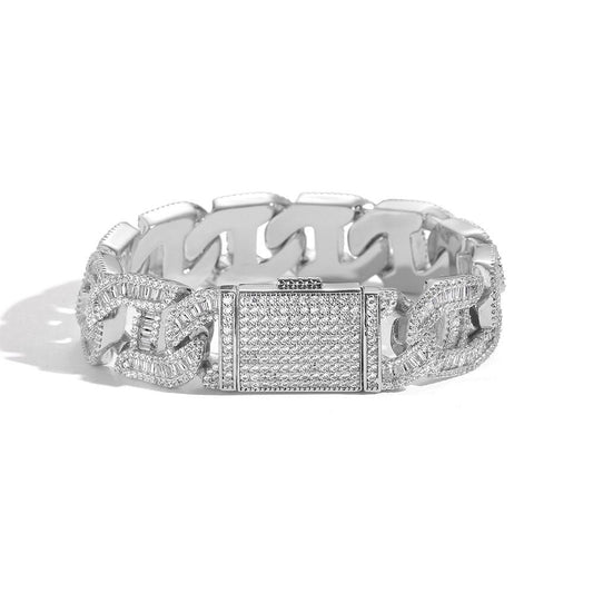 CARÁTIX – 16mm Bling Zircon Pig Nose Cuban Link Chain Necklace | Custom Hip Hop Jewelry for Men