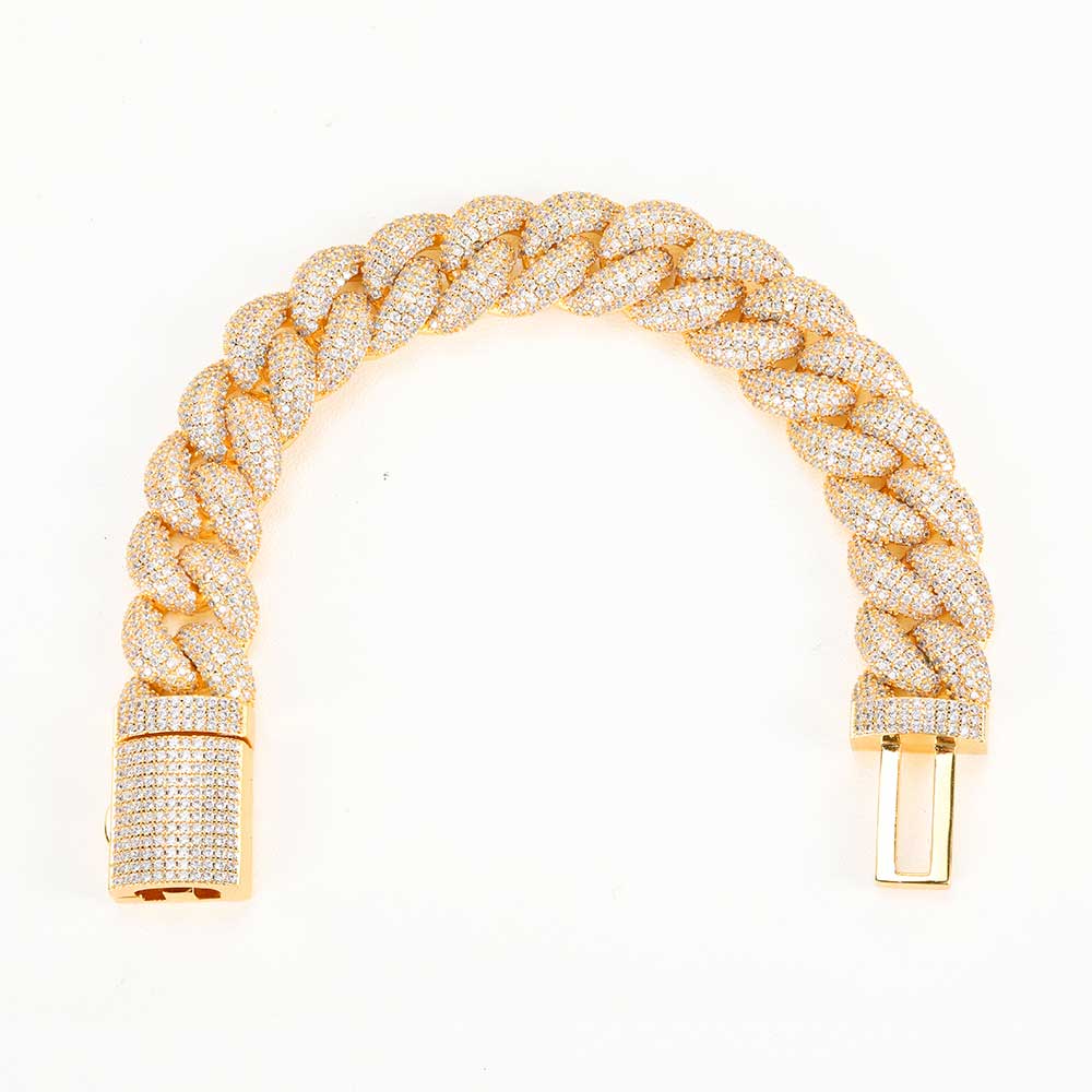 CARÁTIX – 14mm 5A CZ Miami Cuban Link Chain Necklace | Luxury Hip Hop Jewelry for Men