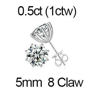 VVS Lab Solid Sterling Silver Arrow Cross Flooded Ice Earrings - CaratixJewelry