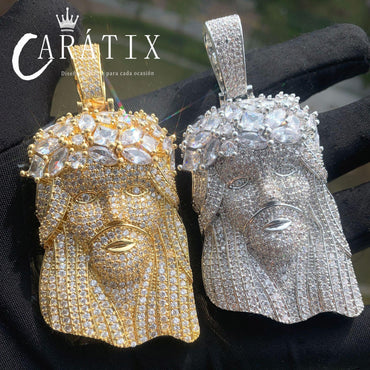 Hip Hop Jesus Pendant Necklace Iced Out Zircon Street Style Jewelry - CaratixJewelry