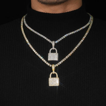 New Hip-Hop Style Pendant – S925 Silver Moissanite Jewelry, Trendy Hiphop Accessory - CaratixJewelry