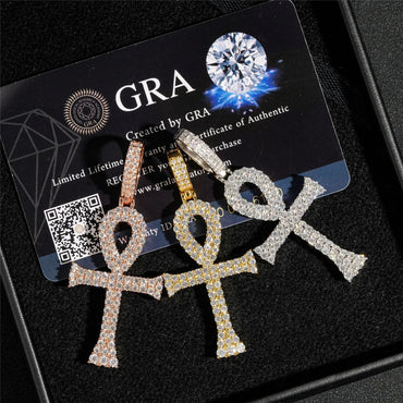 S925 Silver Moissanite Letter Pendant – Unisex Hip-Hop Style, Trendy Jewelry - CaratixJewelry