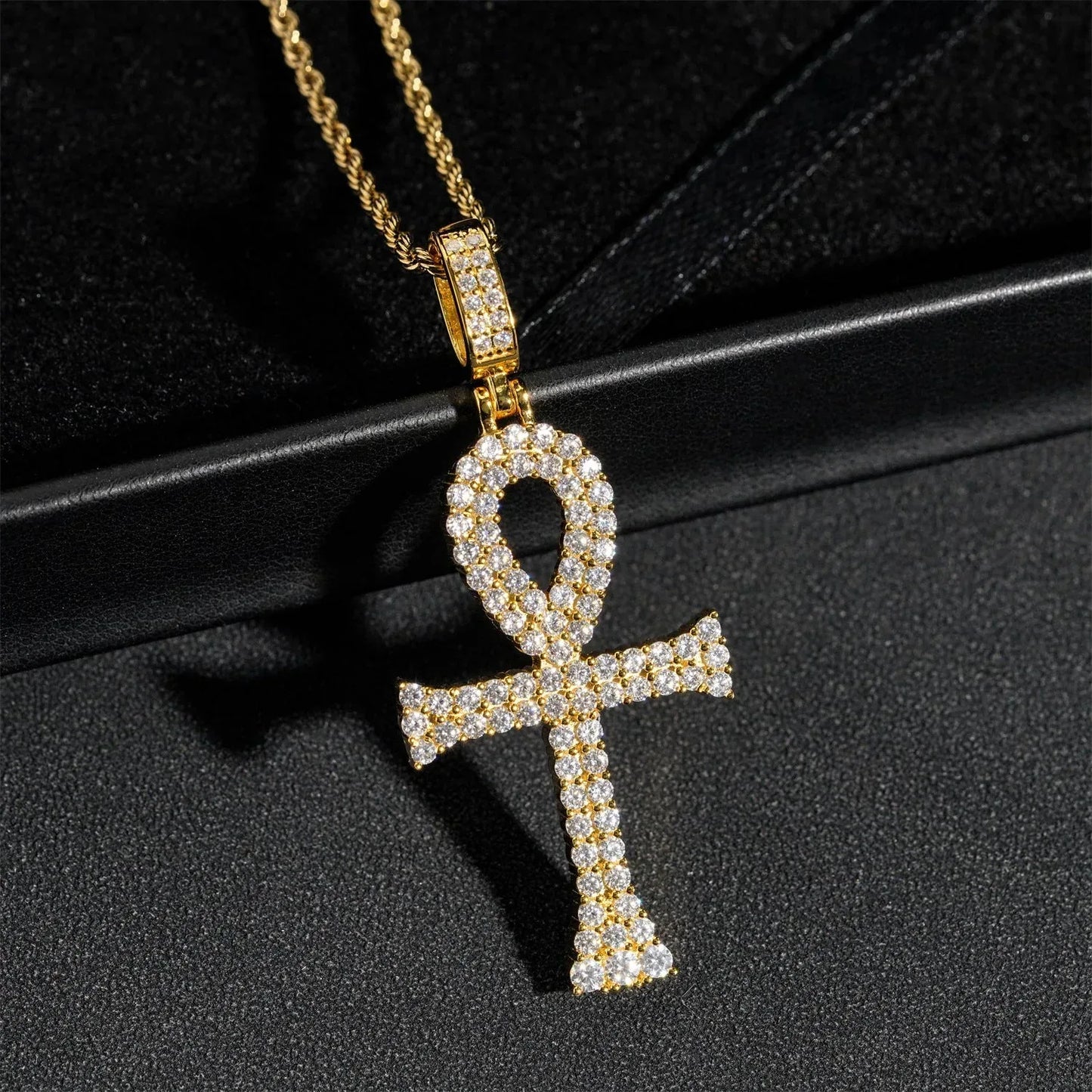 S925 Silver Moissanite Letter Pendant – Unisex Hip-Hop Style, Trendy Jewelry - CaratixJewelry