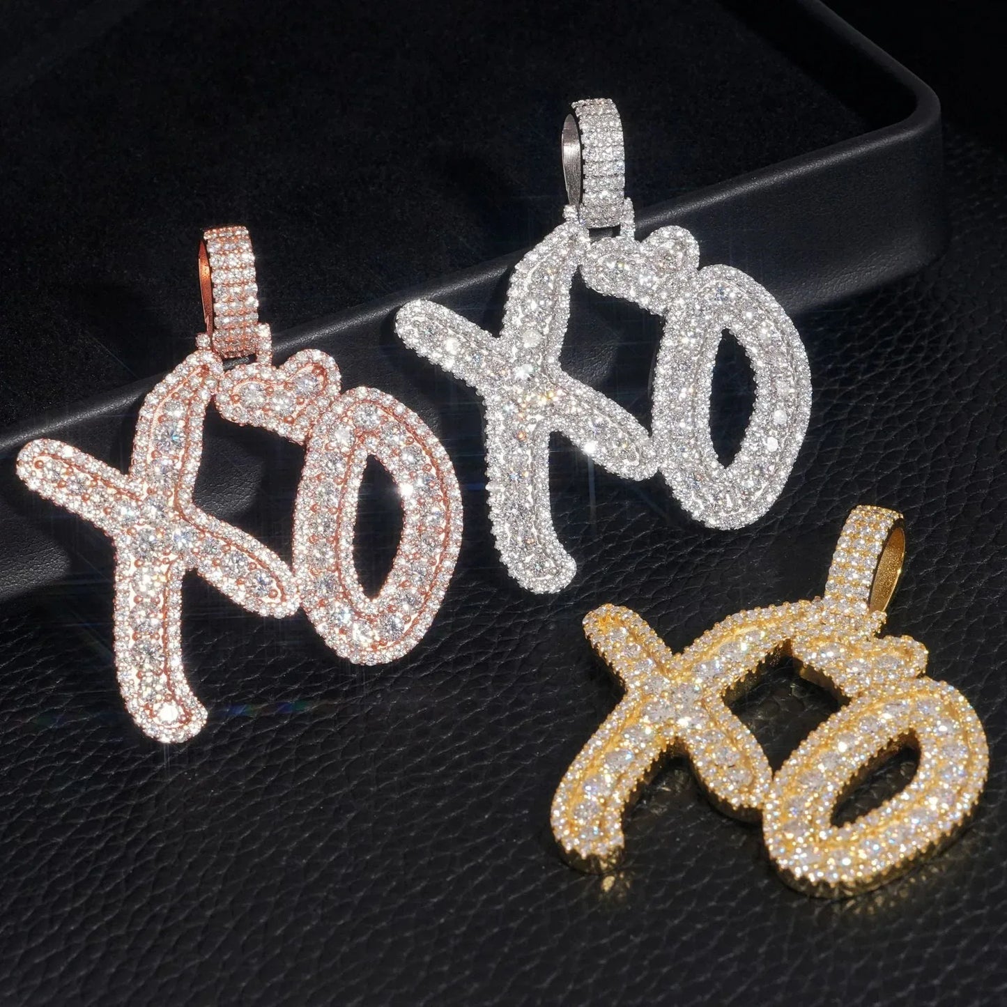 S925 Silver Moissanite Rectangular Pendant – Hip-Hop Rapper Trendy Jewelry - CaratixJewelry