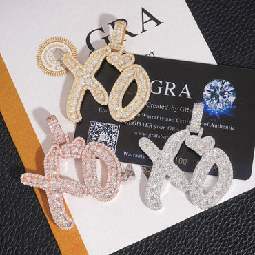 S925 Silver Moissanite Rectangular Pendant – Hip-Hop Rapper Trendy Jewelry - CaratixJewelry