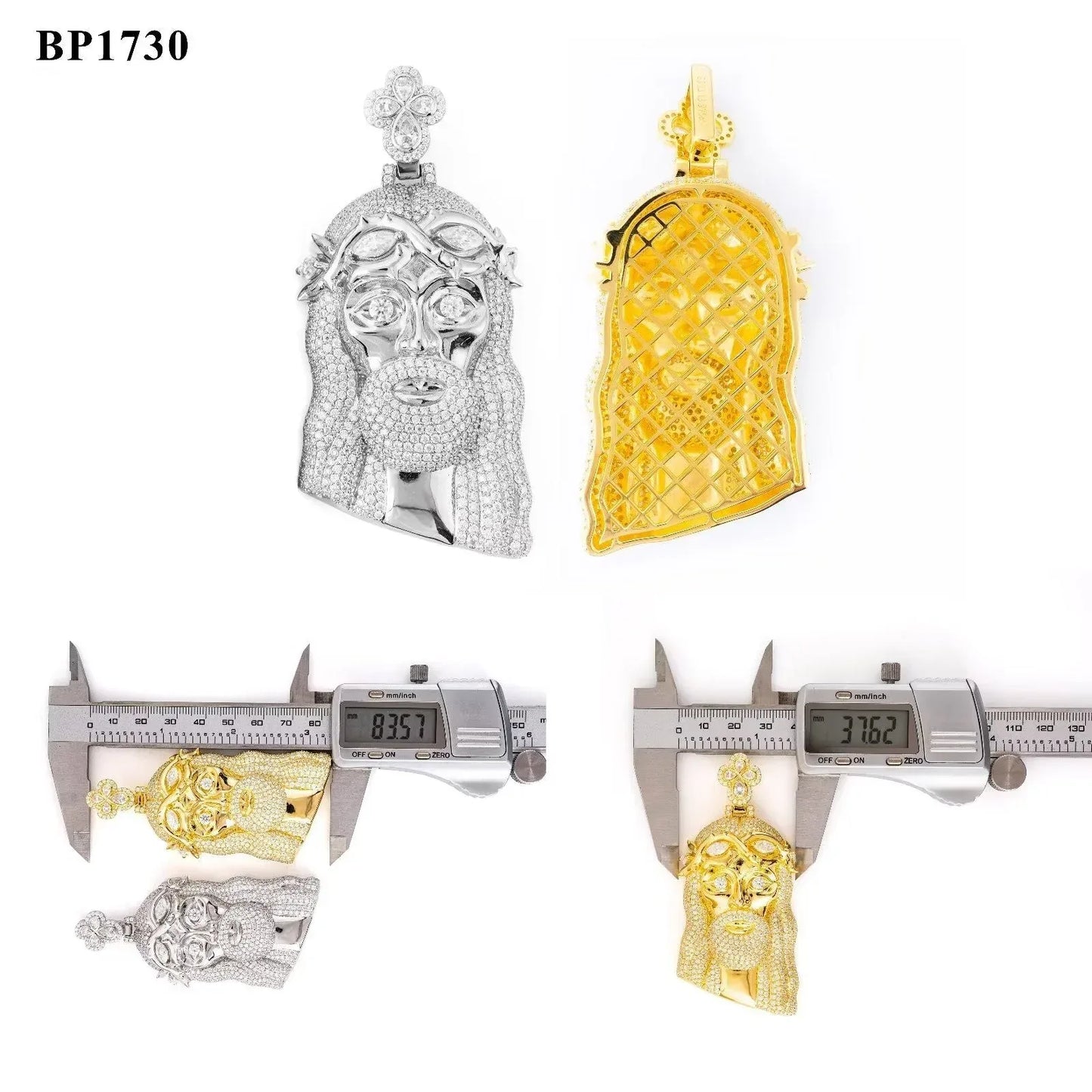 Unique Jesus Head Hip-Hop Pendant – S925 Silver D Color Moissanite Jewelry - CaratixJewelry