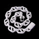 CARATIX baguette infinity link Cuban iced chain shown for comparing link pattern and stated options