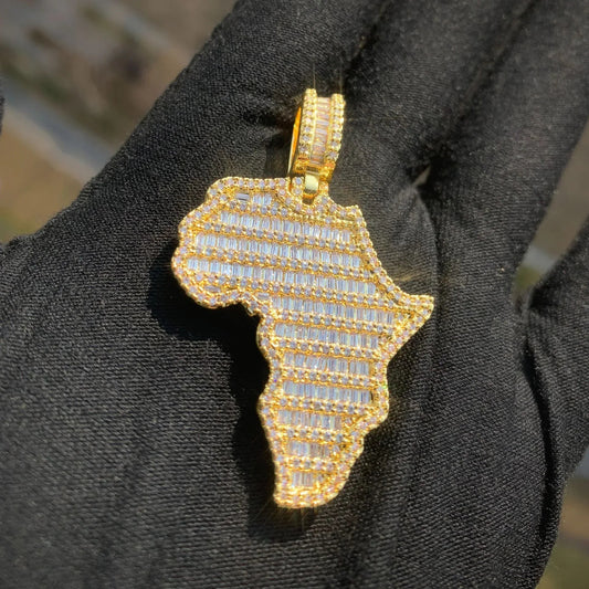 Iced Out Africa Map Pendant Necklace: A Powerful Symbol in Hip Hop Jewelry Culture