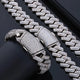 Caratix Custom 20mm Triple-Row Rhombus Cuban Chain Necklace - CaratixJewelry