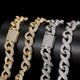 Caratix 15mm Iced Out Figure 8 Cuban Chain Necklace with Zircon - CaratixJewelry