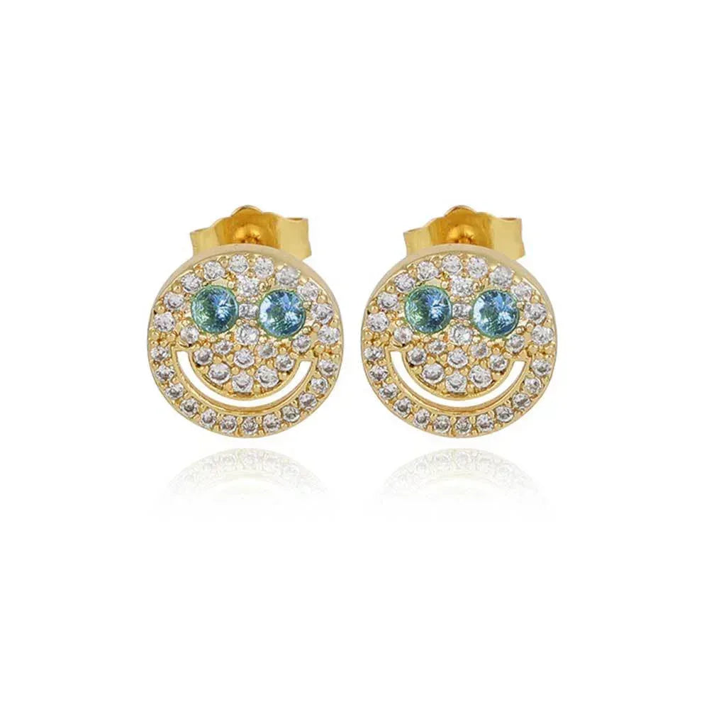 Smiling in the Club: Why the Fully Iced Smile Face Studs are 2026’s Essential Streetwear Accent