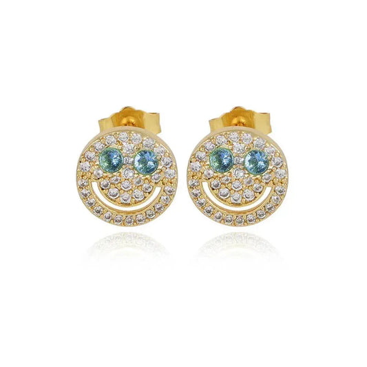 Smiling in the Club: Why the Fully Iced Smile Face Studs are 2026’s Essential Streetwear Accent