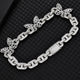 Caratix Butterfly Pig Nose Cuban Chain Zircon Choker Necklace for Women