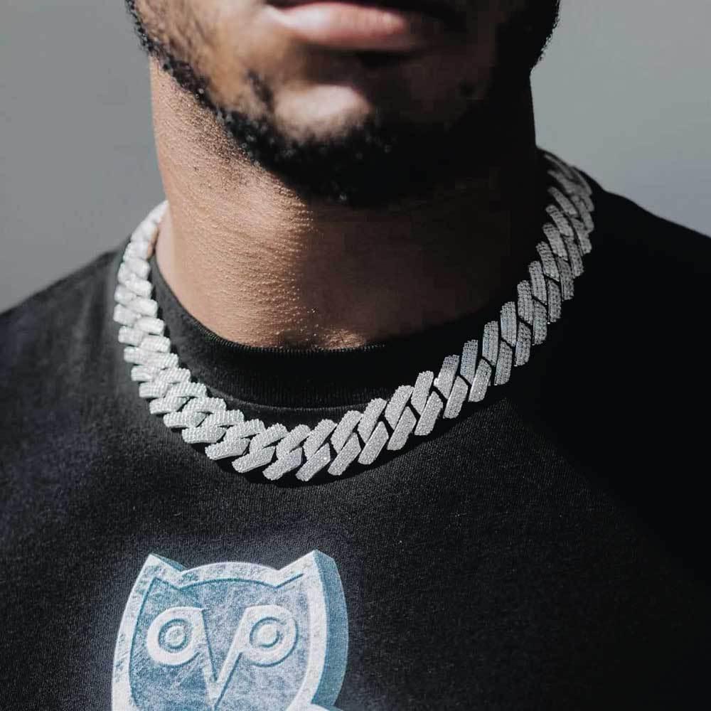 The Ice Wall Matrix: Why the Custom 18mm Three-Row Zircon Cuban Chain Rules 2026’s Street Hierarchy