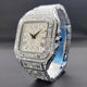 CARATIX square iced out watch shown for reviewing case shape, band, and color options