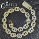 Turn Heads with the CARÁTIX 15mm Pig Nose Cuban Link Chain Necklace – Iced Out CZ Bling Hip Hop Jewelry for Men & Women - CaratixJewelry