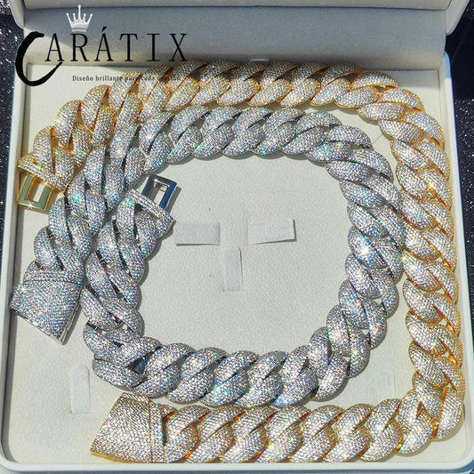 22mm 6-Row Cuban Link Chain | Luxury Iced Out CZ Hip-Hop Jewelry – CARÁTIX - CaratixJewelry