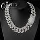 29mm Rectangle CZ Cuban Chain | Bling Zircon Hip Hop Necklace for Men – CARÁTIX - CaratixJewelry