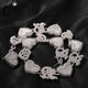 Turn Heads with the CARÁTIX Heart Link Chain: 3A+ CZ Iced Out Heavy Hip Hop Necklace for Men - CaratixJewelry