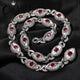 CARÁTIX Red Eyes Infinity Cuban Link Chain Necklace with 5A+ CZ Detailing - CaratixJewelry