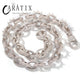 CARÁTIX Rivet O Link Chain Necklace with AAA+ CZ Iced Out Detailing - CaratixJewelry
