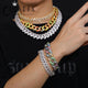 20mm 4-Row Rhombus Cuban Chain | CZ Iced Out Miami Link – CARÁTIX - CaratixJewelry